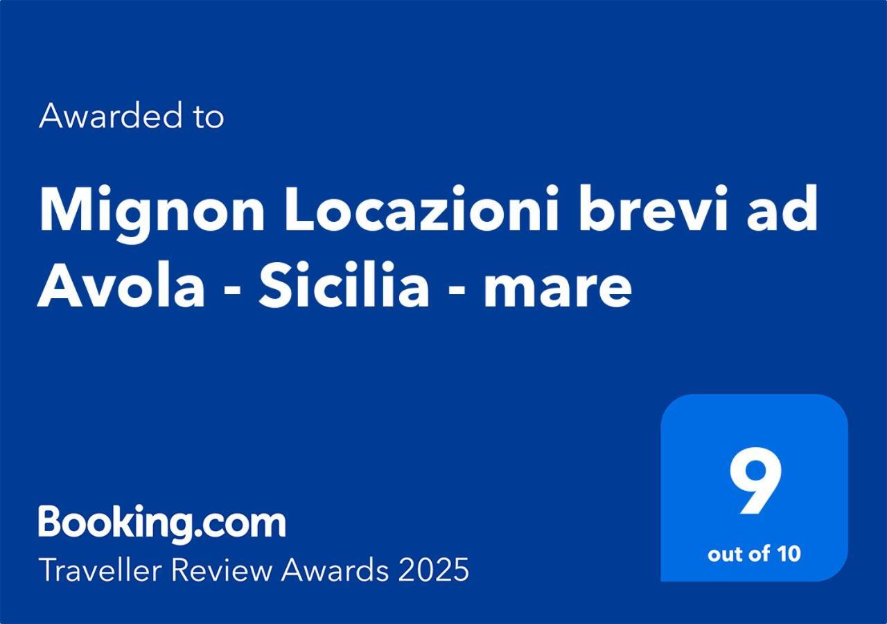 شقة Mignon Locazioni Brevi Ad Avola - Sicilia - Mare المظهر الخارجي الصورة